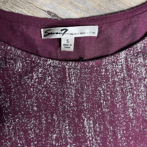 Seven 7 Jeans Light Bling Tunic Top Size Small - Picture 3 of 10